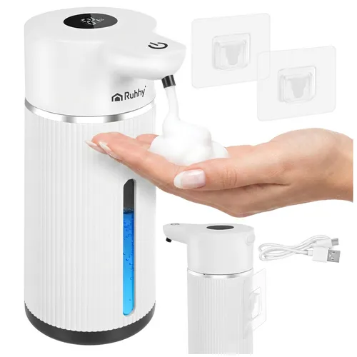Automatikus érintésmentes szappanadagoló 420 ml, mozgásérzékelő, LED kijelző, 4 adagolási fokozat