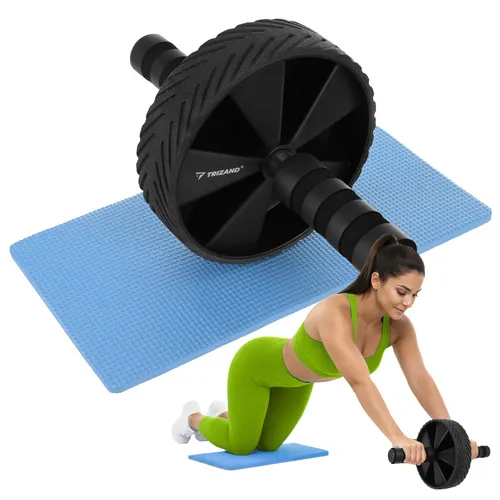 Hasizom erősítő kerék térdpárnával, csúszásmentes, habszivacs markolattal