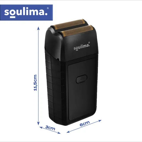 Elektryczna golarka foliowa 2 folie, ładowanie USB-C, wyświetlacz LED, IPX4, czas pracy 60 min, kompaktowa