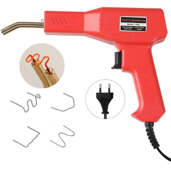 Plastová svářečka 50W 220V s příslušenstvím pro opravy automobilových dílů, tavení, pájení a vyhlazování plastů
