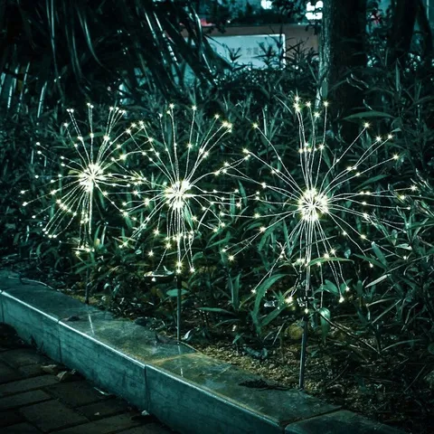 Solární zahradní lampa - pampelišky 2ks