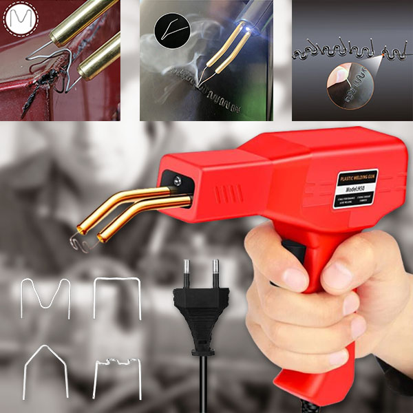Zgrzewarka do plastiku 50W 220V z akcesoriami do napraw elementów samochodowych, topienia, lutowania i wygładzania tworzyw