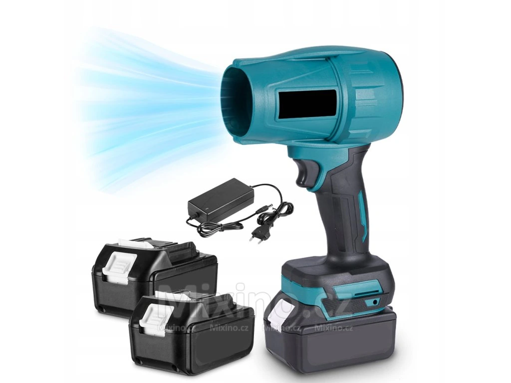 Aku mini fúkač 36000 ot/min s 2 batériami a nabíjačkou, ľahký a prenosný pre dom, záhradu i dielňu