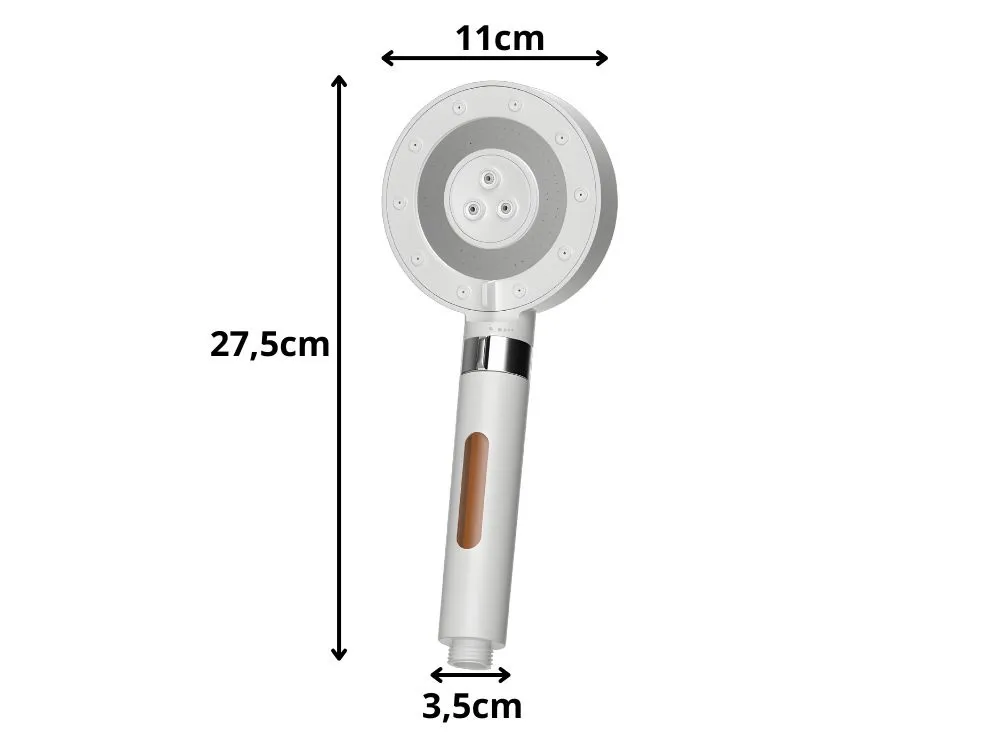 Oszczędna słuchawka prysznicowa z filtrem i regulacją strumienia