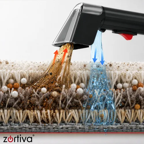 Kárpittisztító és szőnyegtisztító 800 W, 17 000 Pa szívóerő, 1800 ml tartály, szőr eltávolító fej, 1,5 m tömlő, 5 m kábel