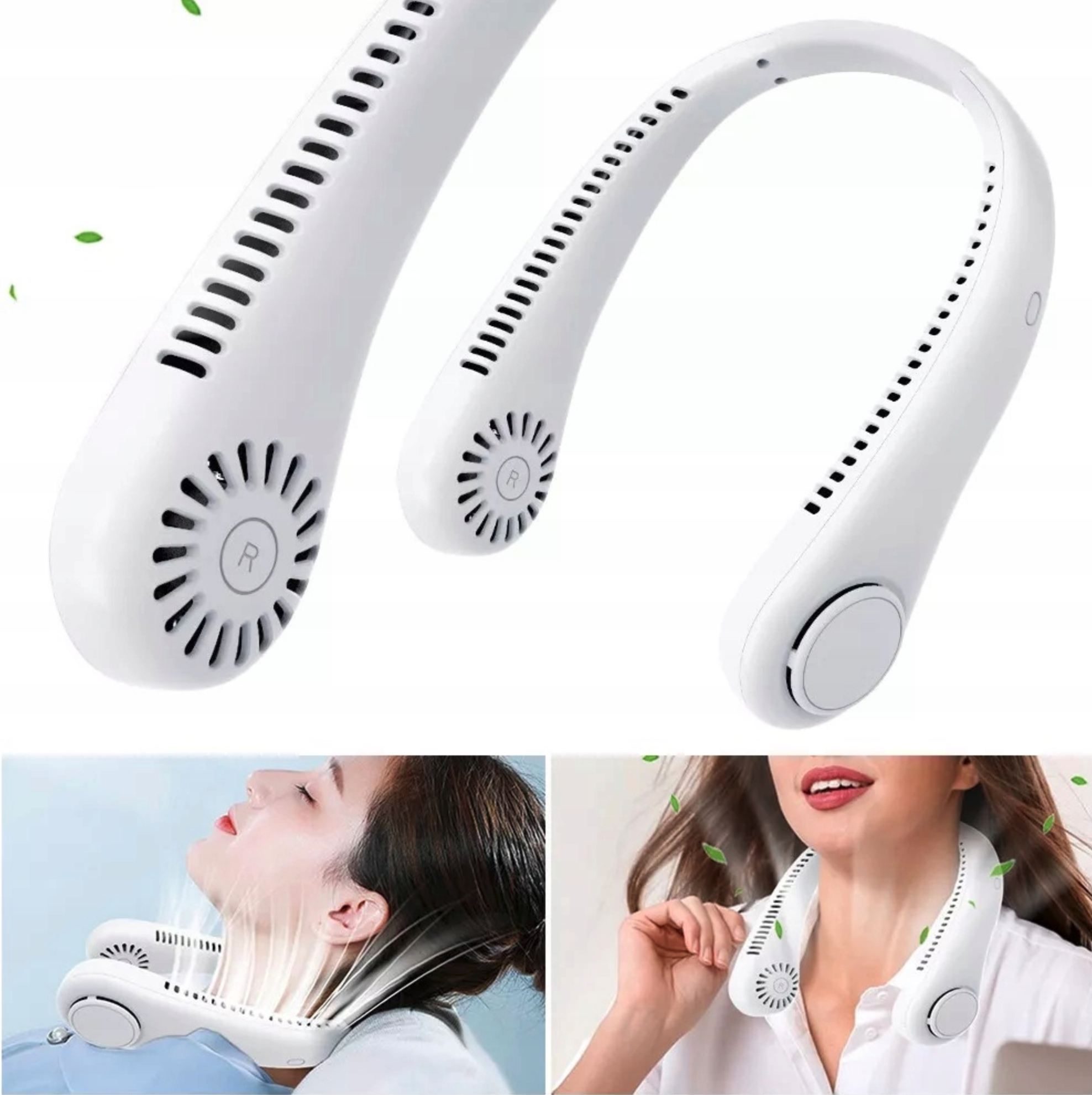 Přenosný mini ventilátor na krk
