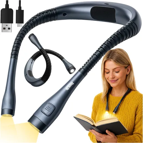 LED čítacia lampa na krk