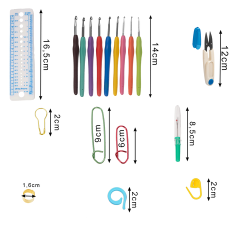 Veľká háčkovacia sada