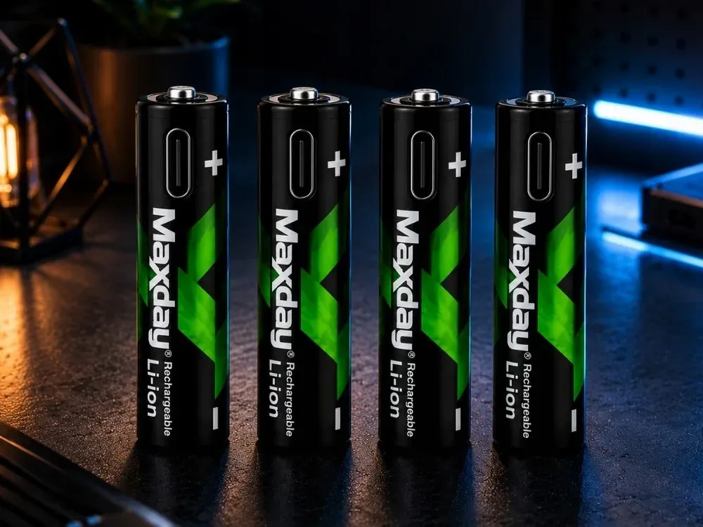 Acumulatori AAA Li-ion 440 mAh cu încărcare directă prin USB-C, 4 bucăți