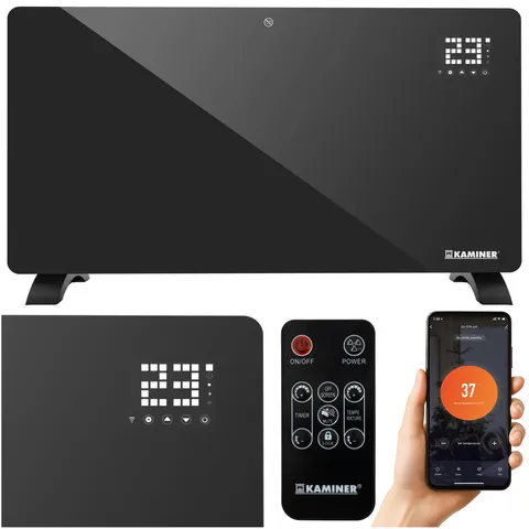 Chytrý designový elektrický radiátor s dálkovým ovládáním 2,5 KW