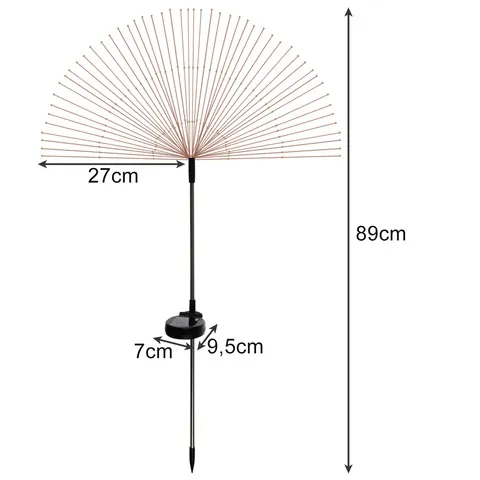 Solární zahradní lampa - pampelišky 2ks