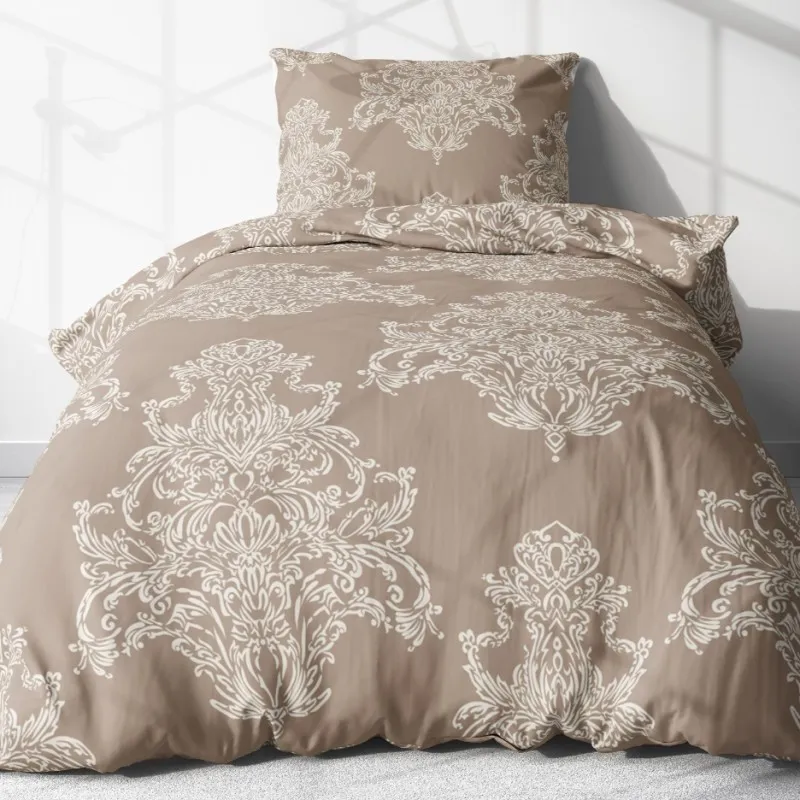 Bavlněné povlečení - Leny béžová 140x200