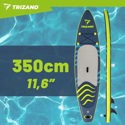 Nafukovací paddleboard 350×84×15 cm sada s pádlem, pumpou a batohem, nosnost 180 kg