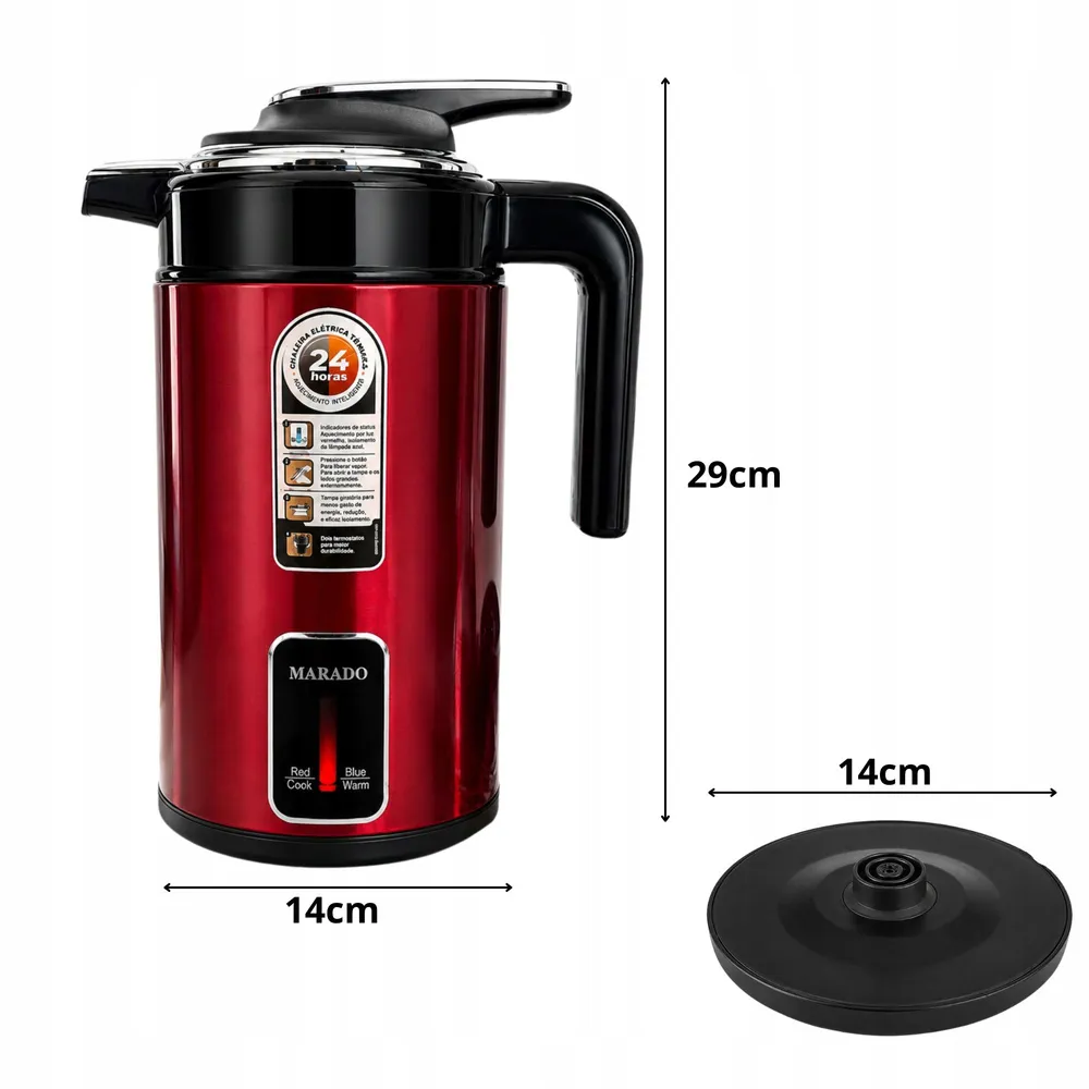 Elektrická rychlovarná konvice 3,5l 1500W s automatickým vypnutím, kontrolka provozu, otočná základna